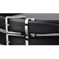 Formal high quality men belt genuine leather reversible belt